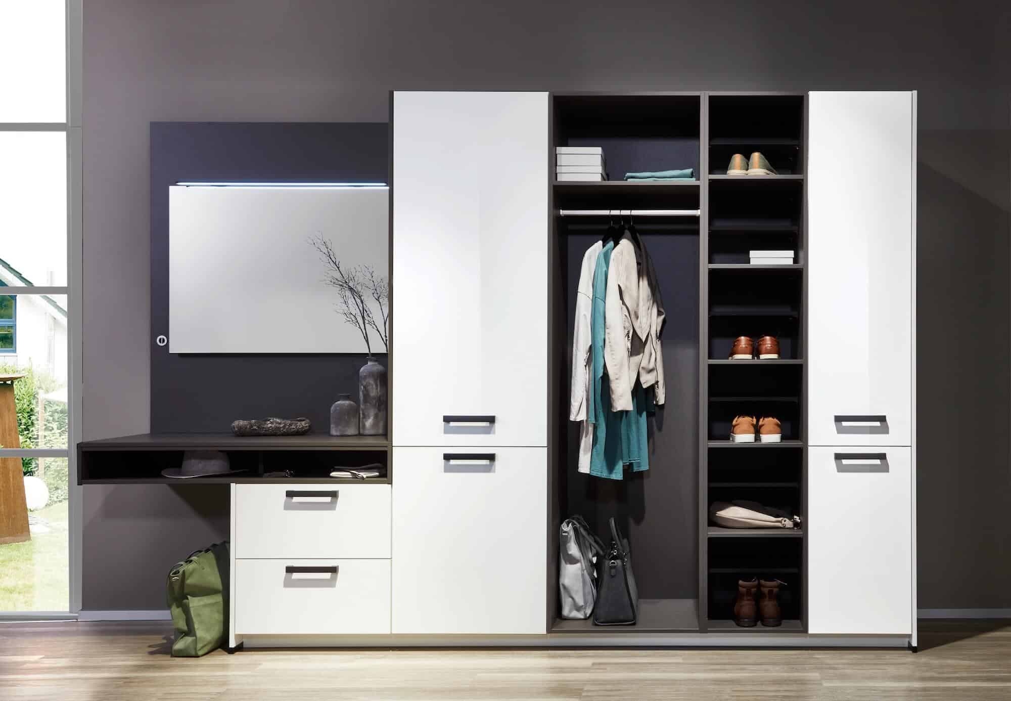 Nobilia Focus Garderobe Schlafzimmer Kleiderschrank